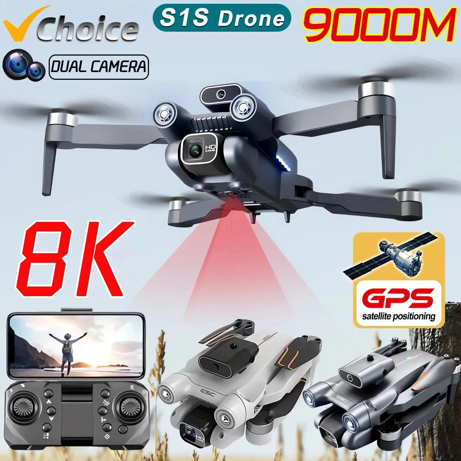 Drone Gps Module - Yeni S1S 5G GPS Drone kamera