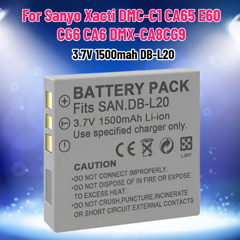 Drone Battery - 3.7V 1500mah DB-L20 Pil Sanyo Xacti