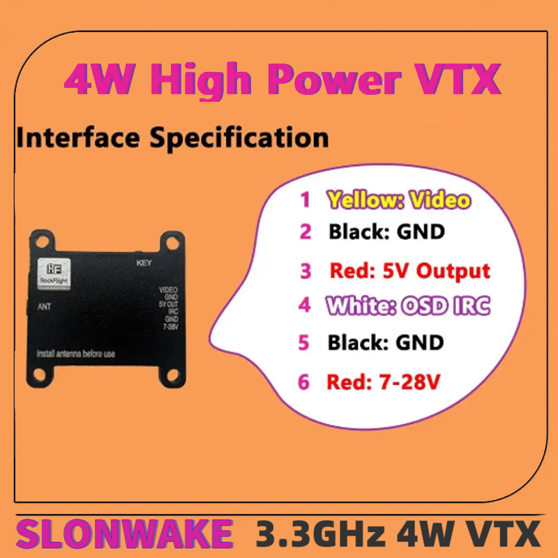 SLONWAKE FPV 3.3G 16CH 4000mW  - Drone Frame incelemesi ve fiyatı