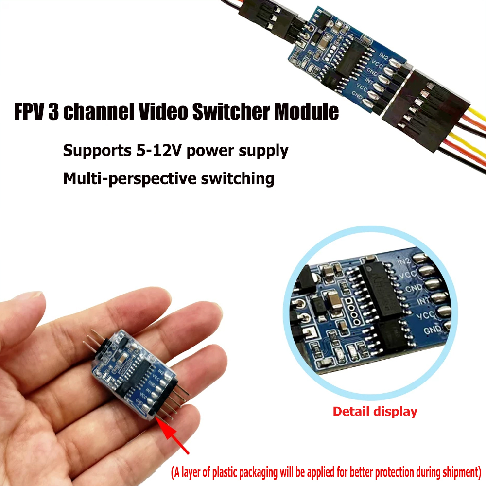 5.8G 3 Kanallı Video Değiştiri - Drone Receiver incelemesi ve fiyatı