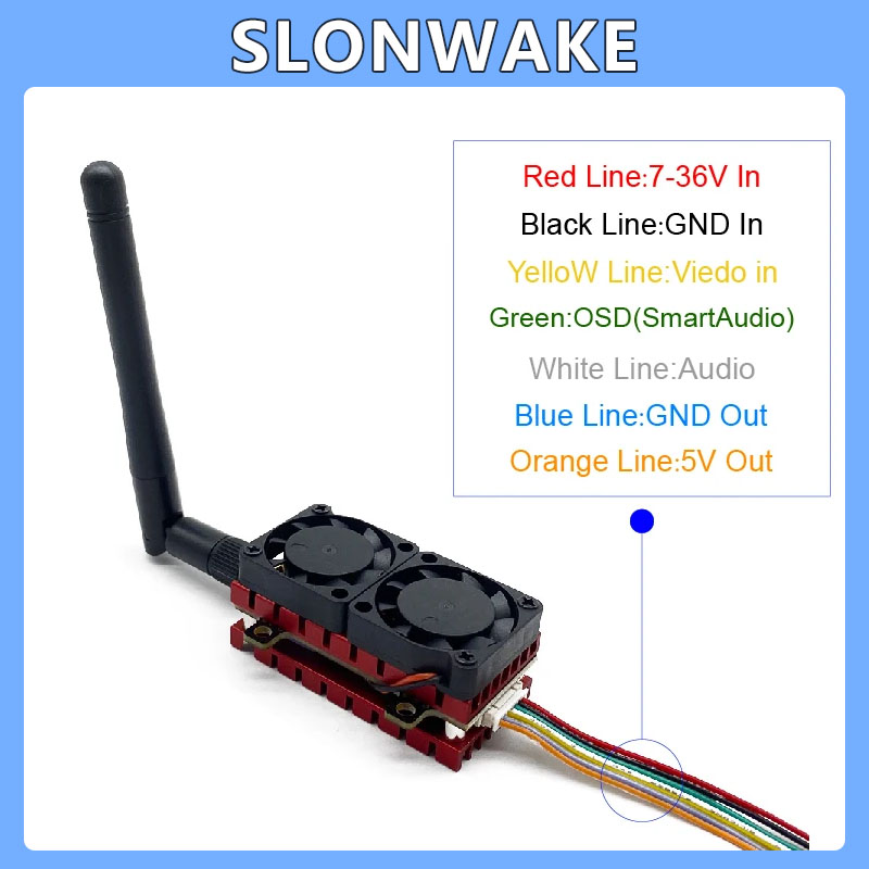 SLONWAKE 5.8G 48CH 4.2W VTX Ay - Drone Receiver incelemesi ve fiyatı