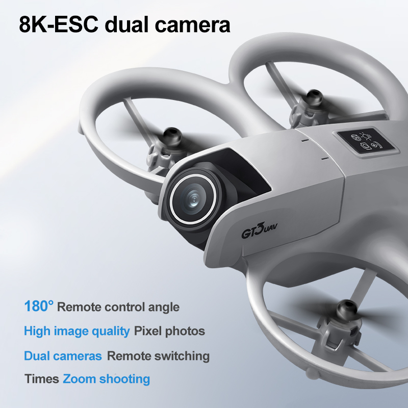 Yeni GT3 Ekranlı Mini Drone 8K - Drone Esc incelemesi ve fiyatı